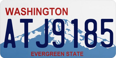 WA license plate ATJ9185