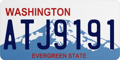 WA license plate ATJ9191