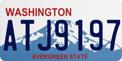WA license plate ATJ9197