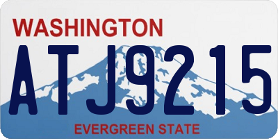 WA license plate ATJ9215