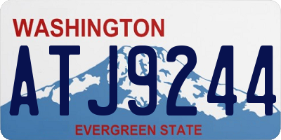 WA license plate ATJ9244