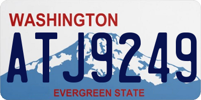 WA license plate ATJ9249