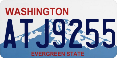 WA license plate ATJ9255