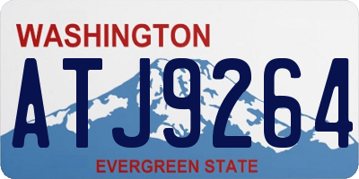 WA license plate ATJ9264