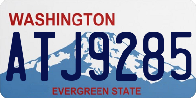 WA license plate ATJ9285