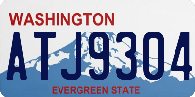 WA license plate ATJ9304