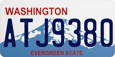 WA license plate ATJ9380