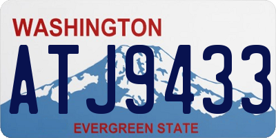 WA license plate ATJ9433