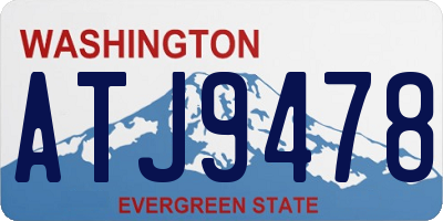 WA license plate ATJ9478