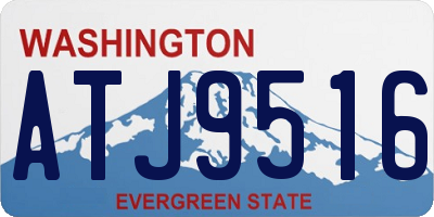 WA license plate ATJ9516