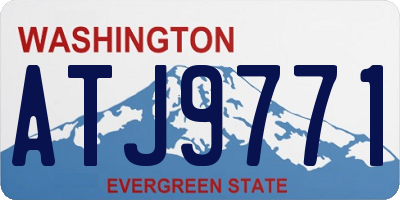 WA license plate ATJ9771
