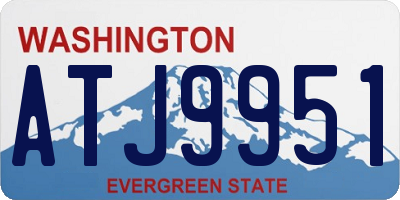 WA license plate ATJ9951