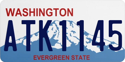 WA license plate ATK1145