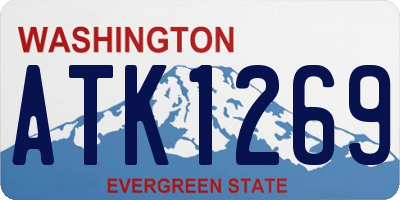 WA license plate ATK1269