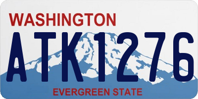 WA license plate ATK1276