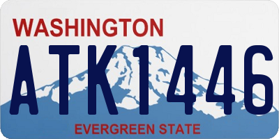 WA license plate ATK1446