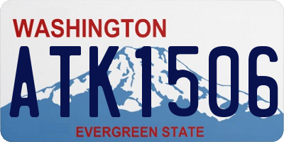 WA license plate ATK1506