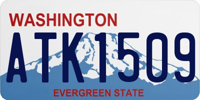 WA license plate ATK1509