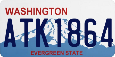 WA license plate ATK1864