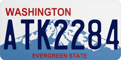 WA license plate ATK2284