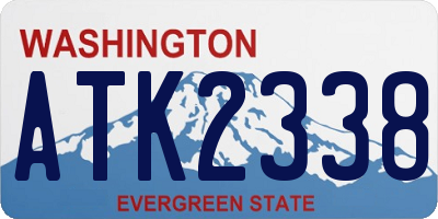 WA license plate ATK2338