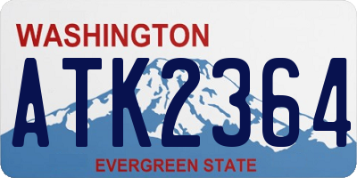 WA license plate ATK2364