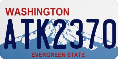 WA license plate ATK2370