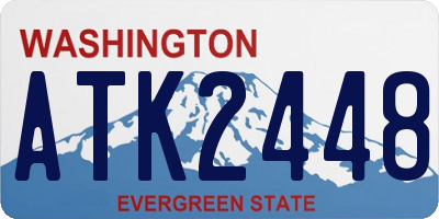 WA license plate ATK2448