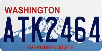 WA license plate ATK2464