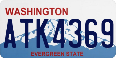 WA license plate ATK4369