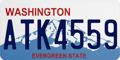 WA license plate ATK4559