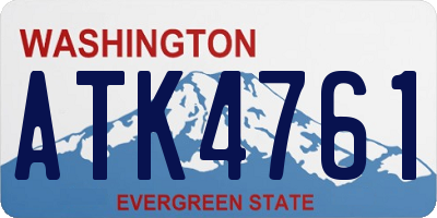 WA license plate ATK4761