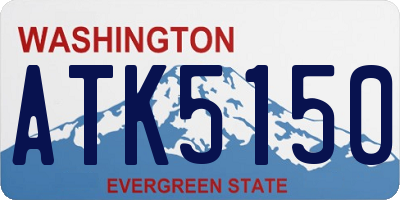 WA license plate ATK5150