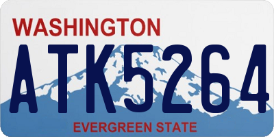 WA license plate ATK5264
