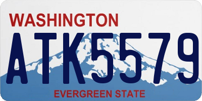 WA license plate ATK5579