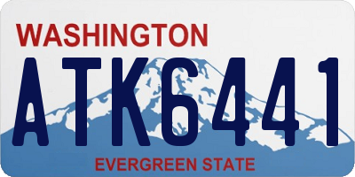 WA license plate ATK6441