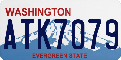 WA license plate ATK7079