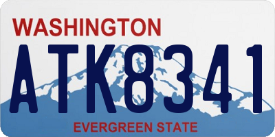 WA license plate ATK8341