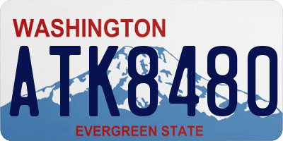 WA license plate ATK8480