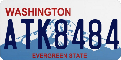 WA license plate ATK8484