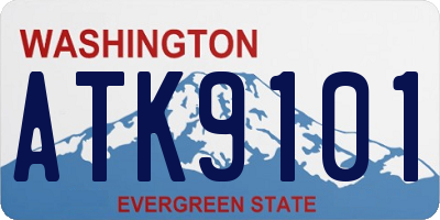 WA license plate ATK9101