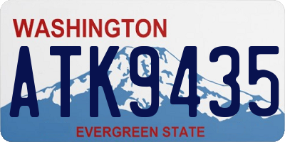 WA license plate ATK9435