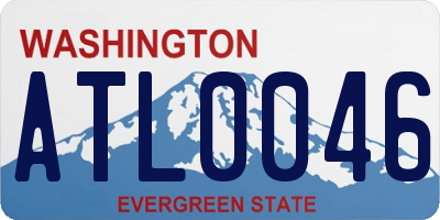 WA license plate ATL0046