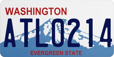 WA license plate ATL0214