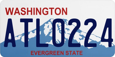 WA license plate ATL0224