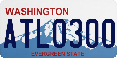 WA license plate ATL0300
