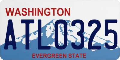 WA license plate ATL0325