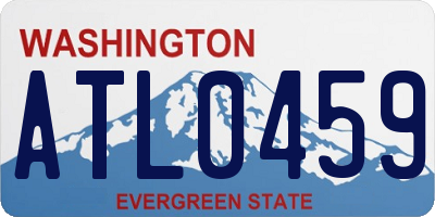 WA license plate ATL0459