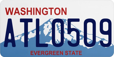 WA license plate ATL0509
