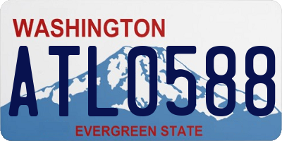 WA license plate ATL0588